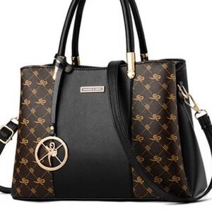 Charles & Keith Brown & Black womens Bag